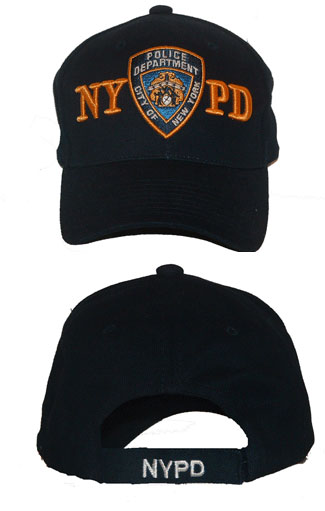 NYPD EMBROIDERD  classic cap with shield - NYPD classic cap with beautiful embroidery and shield. Adjustable