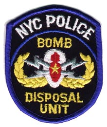 New York POLICE Bomb Disposal Patch - 
