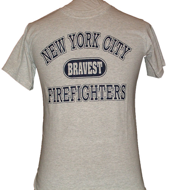 New York bravest Firefighters Athletic Tee Shirt - new york city bravest firefig...