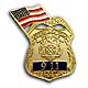 NYC  SERGEANT  9-11 Memorial Pin WITH FLAG - 9-11 MEMORIAL  Sergeant and Fl...