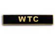 NYC PD FD PAPD 9-11 Memorial Pin - WTC Black / Gold Service Bar  