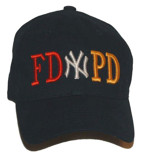 FD PD NEW YORK  Emboidered Baseball Cap - This quality navy FD-PD NEW YORK Cap f...