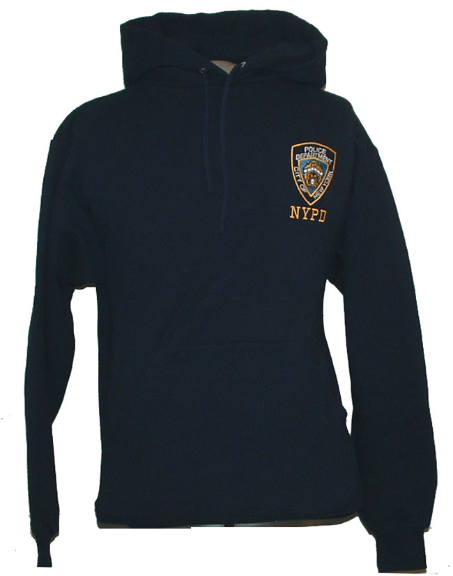 NYPD Embroidered Hooded Sweatshirt - This NYPD Hooded  sweat features an em...