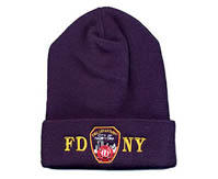 FDNY Embroidered Patch Ski Cap - 