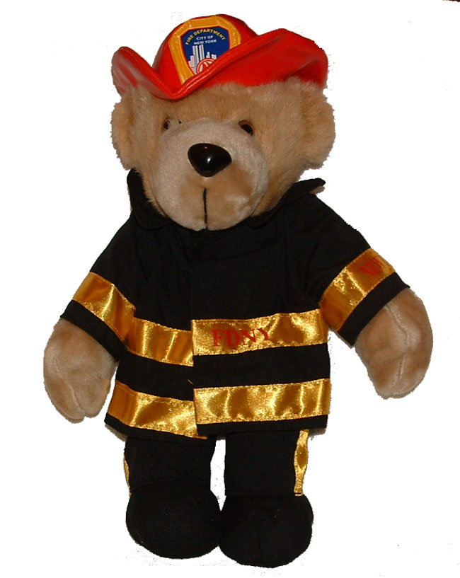 FDNY Teddy Bear - These FDNY Teddy Bears come fully equipped for duty!
