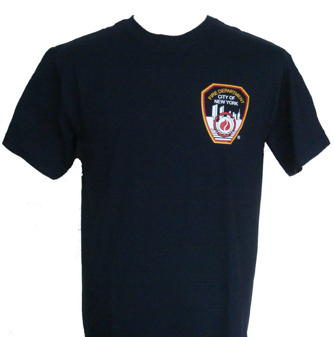 FDNY Patch Screenprinted On left chest And New York Fire Department Printed On B...