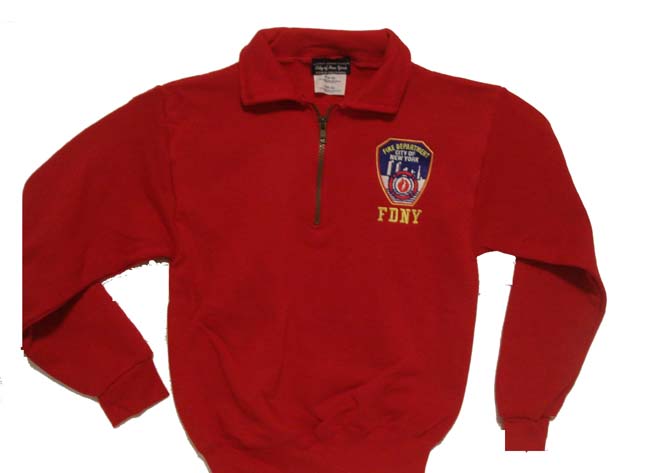 FDNY Children's Cadet collar sweatshirt - FDNY logo embroidered on left ches...