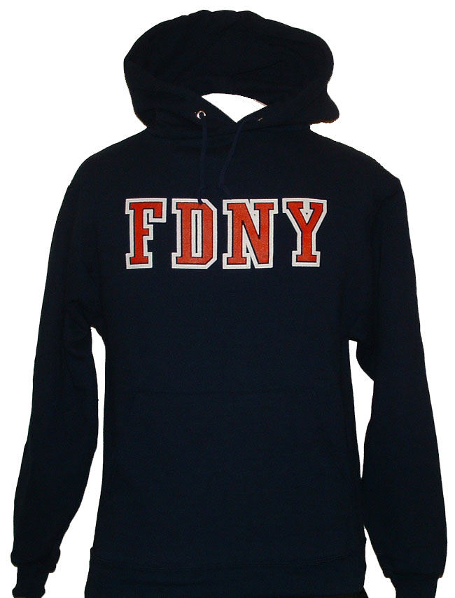 FDNY Hooded sweatshirt with Keep Back - FDNY hooded sweatshirt with front kangar...