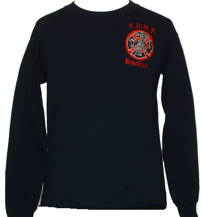 FDNY Rescue 2 Brooklyn Sweatshirt - F.D.N.Y. Rescue 2 Brooklyn embroidered patch...