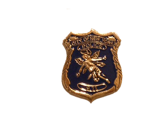 New york Police Angel Pin - City of New York with angel