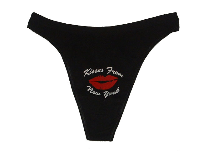 Kisses from NY thong - Say it with kisses from NY
