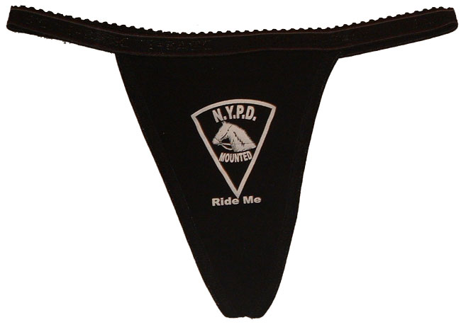 NYPD Mounted thong - NYPD Mounted unit thong