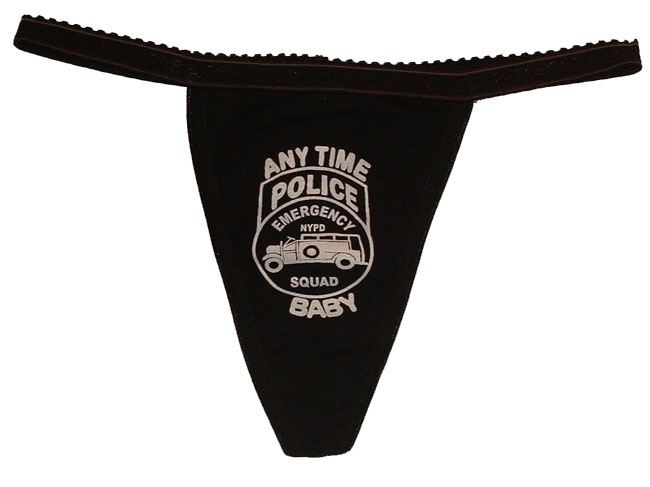 NYPD Emergency squad thong - NYPD Emergency squad thong...Anytime for you baby!