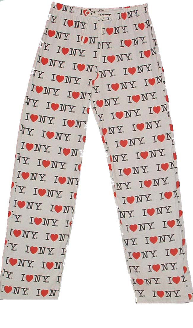 I Love NY Pants - Ultra comfortable I Love NY drawstring lounge pants.