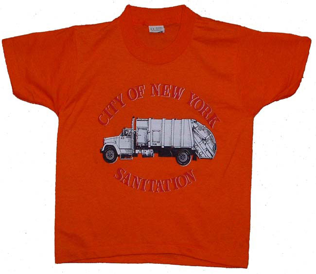 Children's sanitation truck t-shirt - City of New York Sanitation with garba...