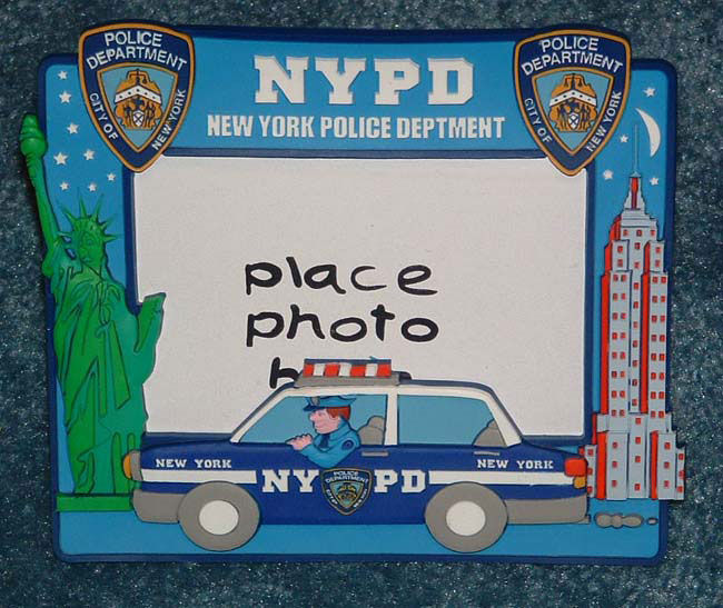 NYPD Picture Frame - NYPD Photo frame that also has magnets for easy affixation....
