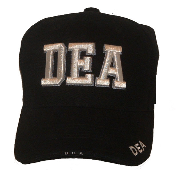 DEA 3-D embroidered cap - DEA 3-d embroidery on cap, and embroidery on visor as ...