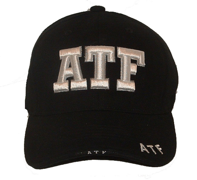 ATF 3D EMBROIDERED CAP - ATF embroidered in 3-d lettering on cap, as well as add...