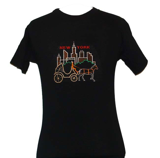 NEW YORK CITY FAMOUS HORSE & BUGGY TEE SHIRT - THE HORSE & BUGGY IS THE MOST POP...