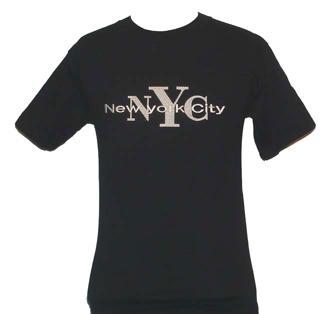 New York City EMBROIDERD T-shirt - nyc new york