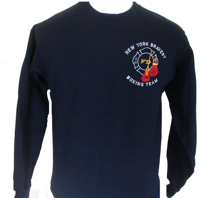 New york's Fire Department Bravest Boxing team sweatshirt - New York Bravest...