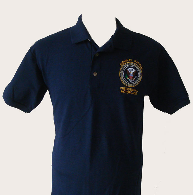New York's Highway patrol Presidential motorcade golf shirt - Presidential s...