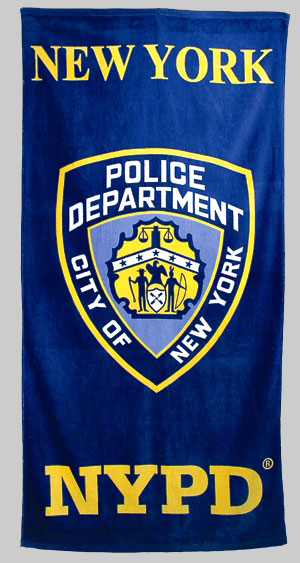 nypd beach towel - great for the beach