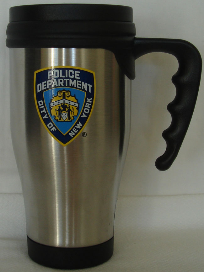 NYPD Thermos coffee mug - holds 16 oz.