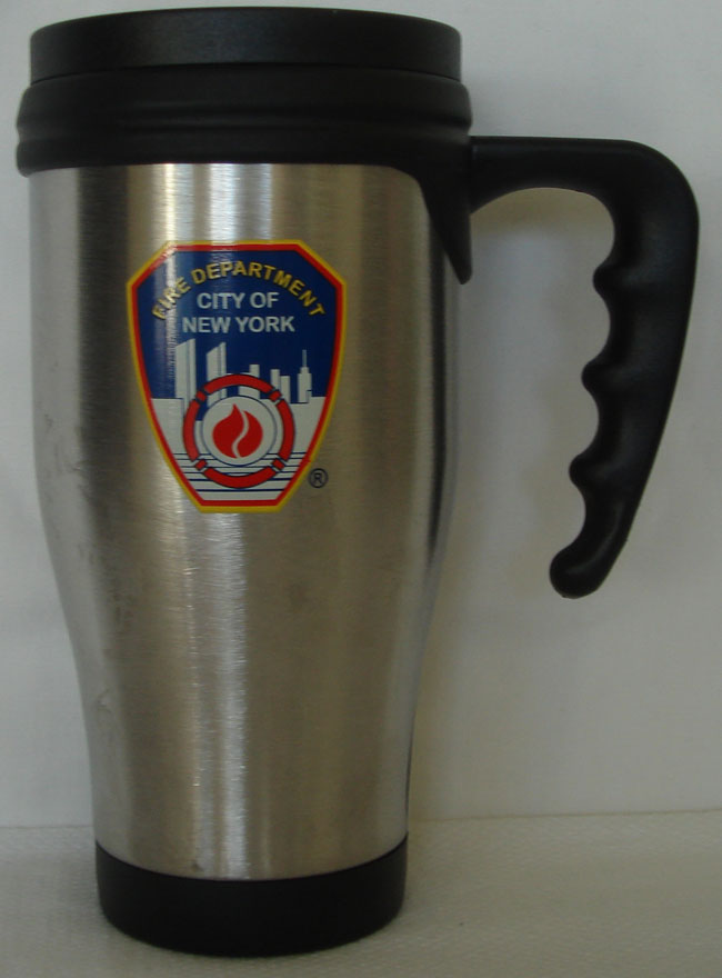 FDNY Thermos Coffee mug - holds 16 oz.