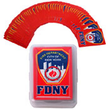 FDNY deck of Playing cards - Officially licensed deck of playing cards. Packaged in a hard plastic container