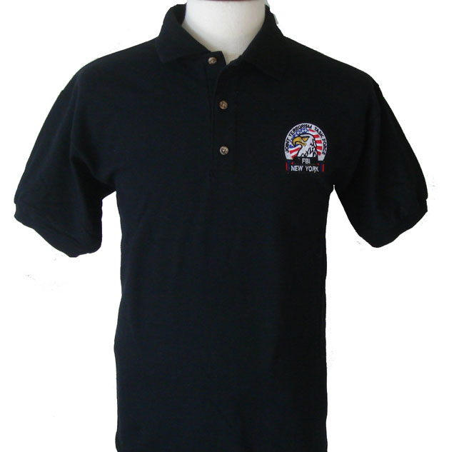 FBI Joint Terrorism Task Force Golf Shirt - Embroidered logo with the United Sta...