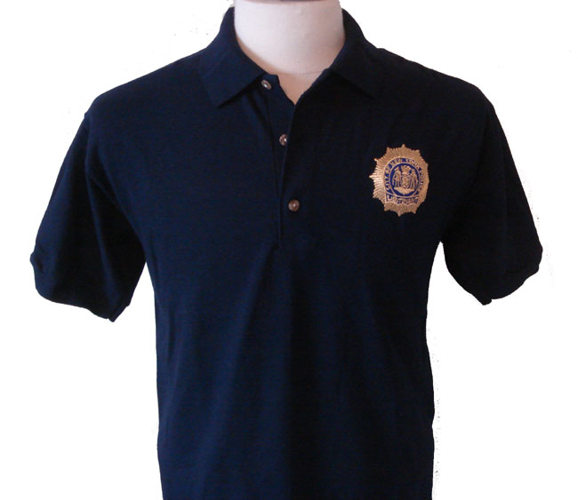 New York Police Lieutenant Golf shirt - New York Lieutenant emblem embroidered i...