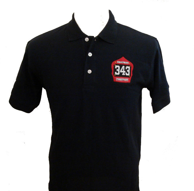 "343 Gone" Memorial Golf shirt - Honoring and remembering the 343 firefi...