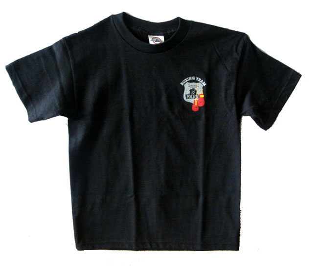 Childrens NY Police Boxing t-shirt - NY Police shield with boxing gloves printed...