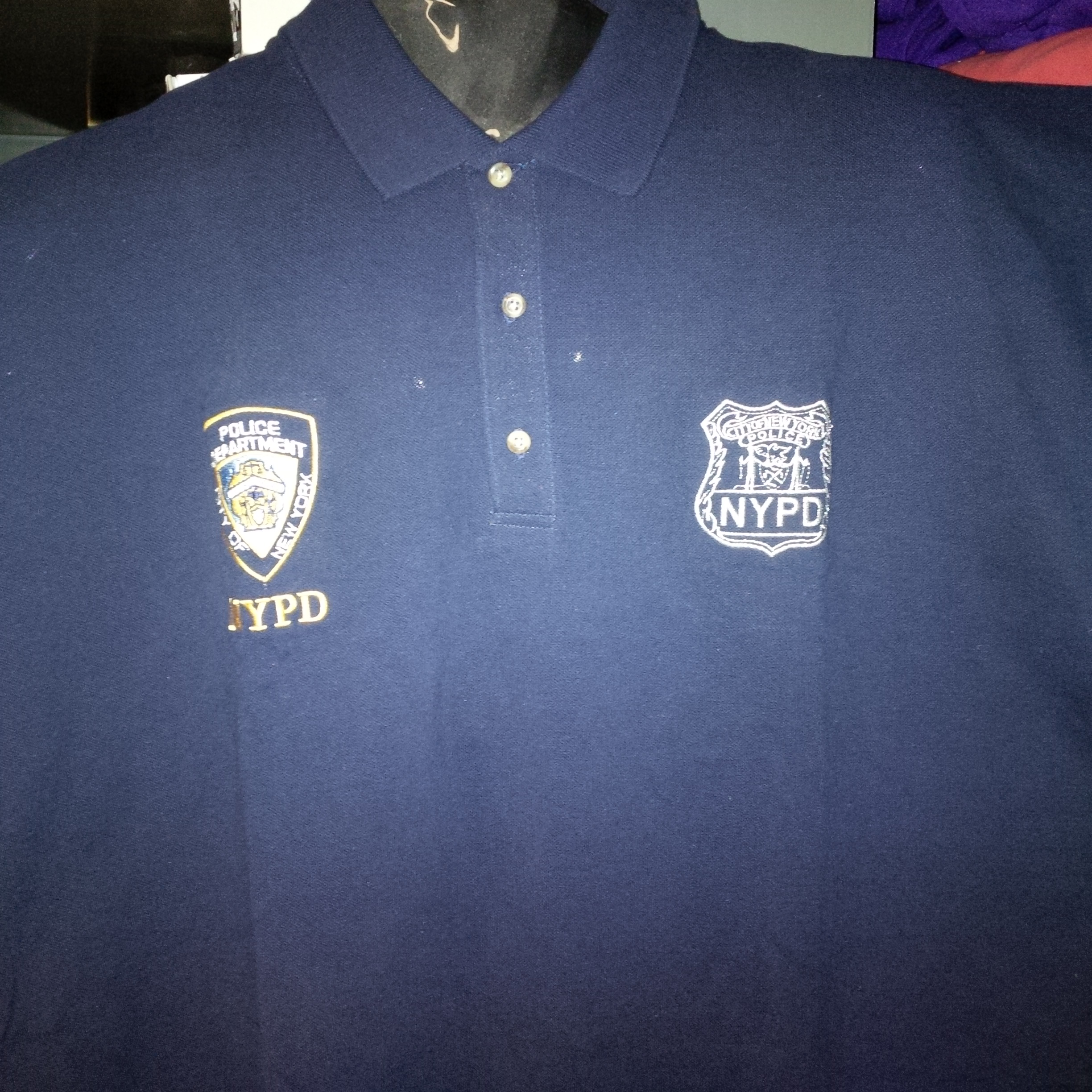 NYPD DOUBLE SHIELD GOLF SHIRT - NYPD DOUBLE SHIELD GOLF SHIRT