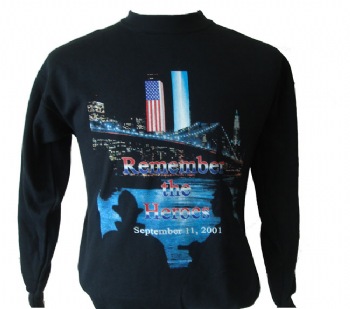 Remember the Heroes 9/11 PD FD  Sweatshirt - Our exclusive memorial design. Featuring a memorial in honour of our heroes who perished on the tragic day in history.  This sweatshirt is a popular gift idea.