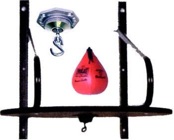 Semi-Pro Home Speed Bag Platform - 24" adjustable wooden platform delivers excellent home results.  ¾" thick platform with powder-coated adjustable brackets.  Complete with speed bag and swivel.  An ideal starter and home model.