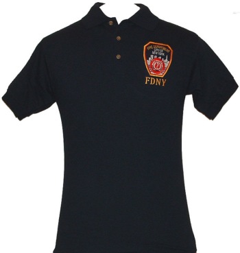 FDNY Embroidered Golf Shirt - Embroidered FDNY Official Patch on left breast.