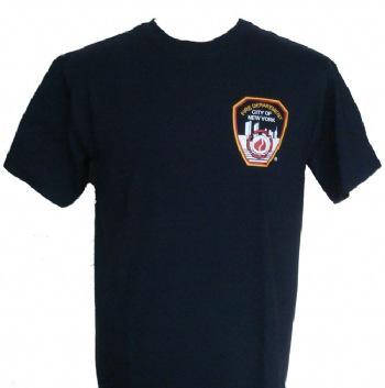FDNY Patch Screenprinted On left chest And New York Fire Department Printed On Back Of The Tee - FDNY Patch Screenprinted on left chest New York Fire Department on the back.