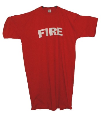 New York's fire dept  t-dress - great for the ladies to wear around the house