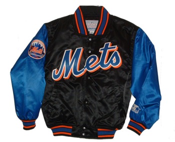 Starter Mets children & Adult Bomber Jacket - Authentic starter NY Mets Jacket with embroidered logo on sleeve.  Perfect for that young NY Mets fan