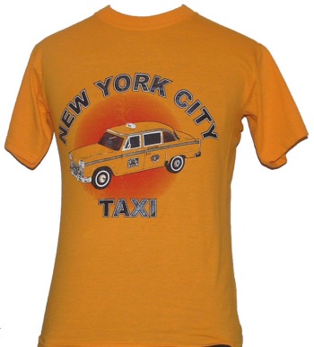 NYC Taxi T-shirt - New York City's ultimate checkerboard taxi t-shirt. Most popular around