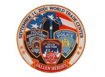 Fully Embroidered Iron On 9/11 Fallen Heroes Patch Brand New FDNY NYPD Patches 