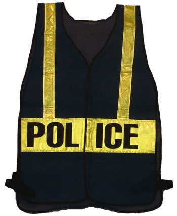 Police Reflector vest - mesh vest with "POLICE" on the reflector in front and back