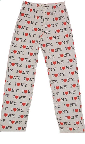 I Love NY Pants - Ultra comfortable I Love NY drawstring lounge pants.