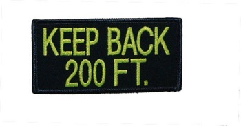 FDNY Keep back 200 Ft. Patch - 