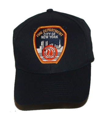 FDNY classic design cap - FDNY ballcap with embroidered patch. Adjustable back closure