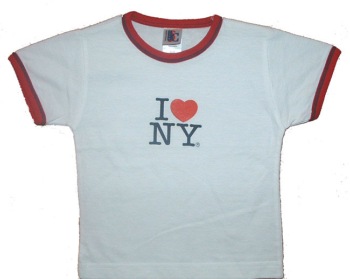 I Love NY t-shirt infant tee - This classic t-shirt is sure to look adorable on that young one. 100% cotton