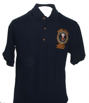 Obama's Highway Patrol Presidential Motorcade Golf Shirt - Highway Patrol Obama's Presidential Motorcade. Beautifully embroidered patch and golden lettering