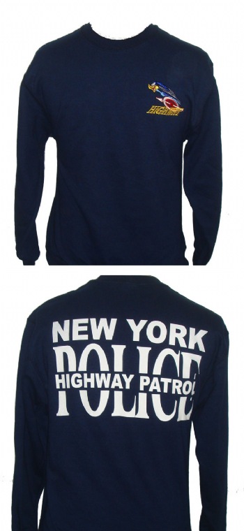 New York's Highway Patrol Roadrunner sweatshirt - New York's Police Highway Patrol roadrunner logo